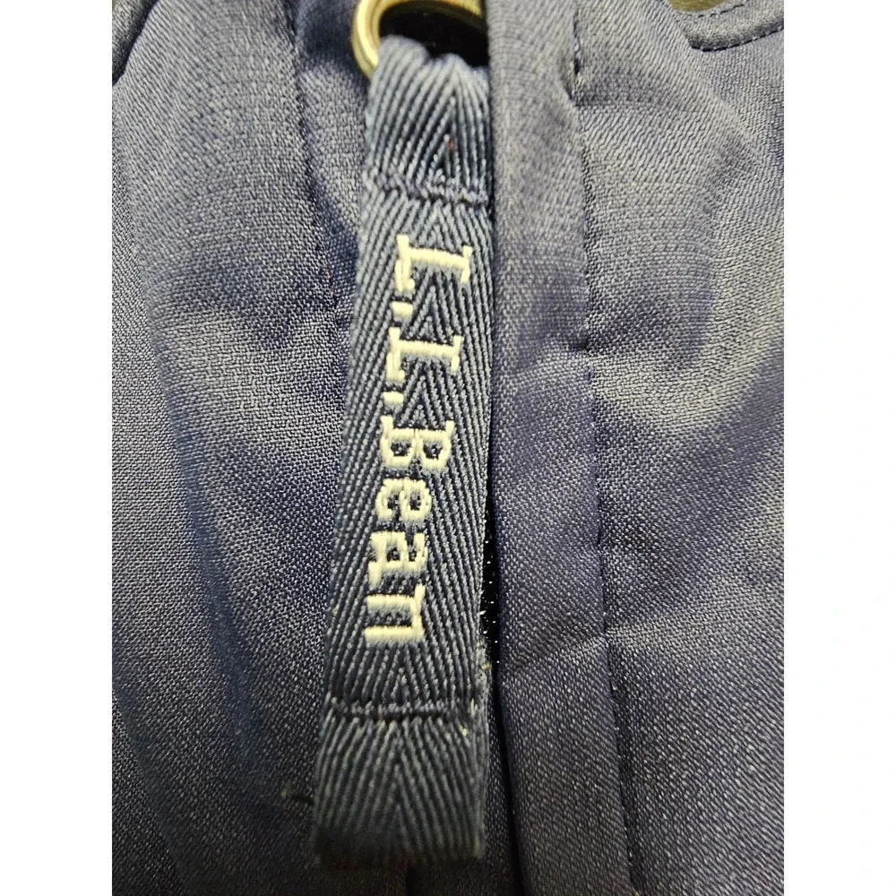 LL Bean Cold Buster Snow Bibs Youth Navy Overall Snow Pants Winter Thinsulate 12